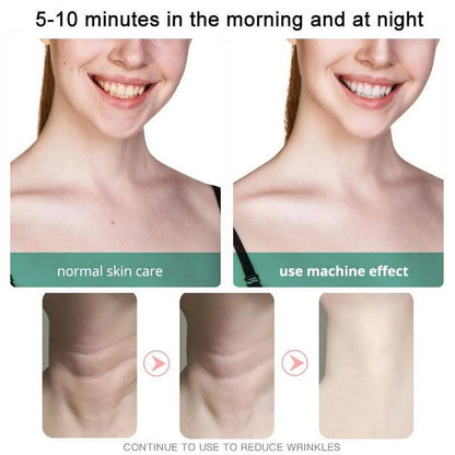 Neck Face Firming Removal Tool, Double Chin Reducer Skin Rejuvenation Neck Face Lift Anti-Aging Beauty Device on Triple Action LED Therapy, Thermal and Vibration Technologies for Skin Care